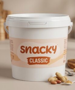 Snacky 5 კგ მიწისთხილის კარაქი საბითუმო შეფუთვით ვედროში